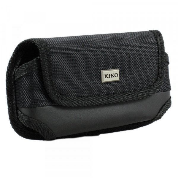 Wholesale Extendable Horizontal Vinyl Belt Pouch Large 31 (Black)